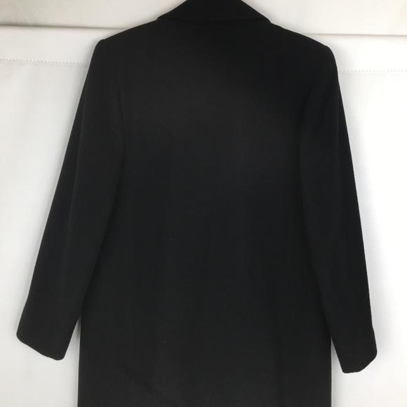 Vintage Fleurette of California 100% Cashmere Long Coat Neiman Marcus Black - Picture 11 of 14